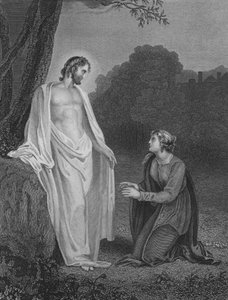 Christus verschijnt aan Maria Magdalena door Richard after Westall